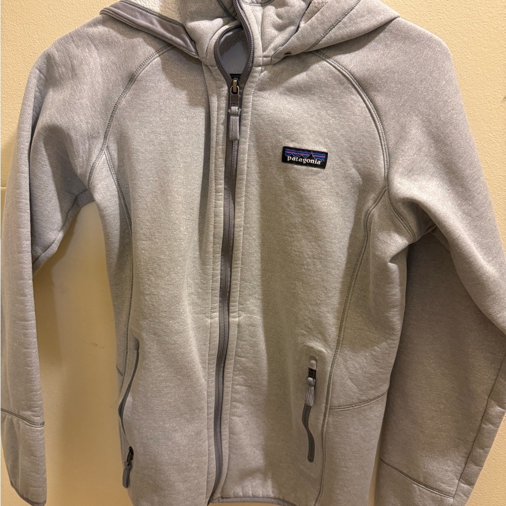 Patagonia Kids Gray Zip-Up Hoodie